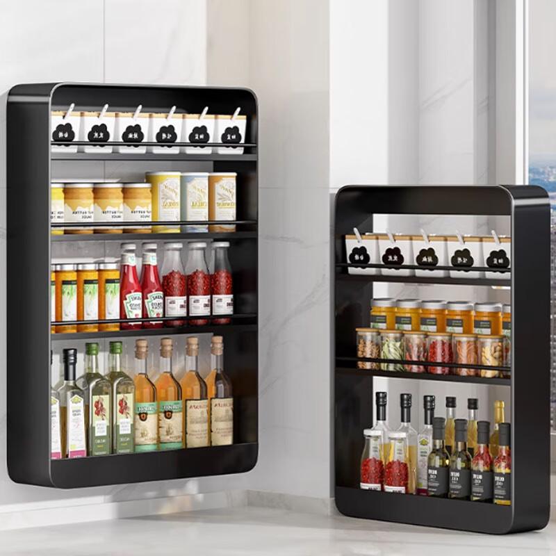 No-Drill Wall-Mounted Kitchen Spice Rack