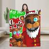 Halloween Five Nights Horror Game Blanket Flannel Print  Portable Lightweight Thin Throw Blanket for Home Bedroom Quilt