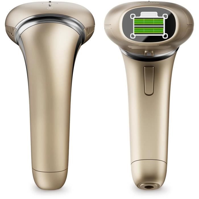 SILK'N 7 pulsed light epilator - Double lamp with rotating head - 600,000 flashes - 3 zone tips