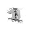 Bathroom Basin Faucet With Led Digital Display temperatureTaps Basin Deck Mounted Sink Waterfall Mixers