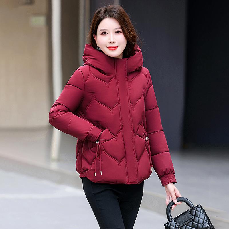 2025 New Padded Jacket Women's Winter Short Small Korean Version Thickened Padded Jacket Loose Padded Jacket