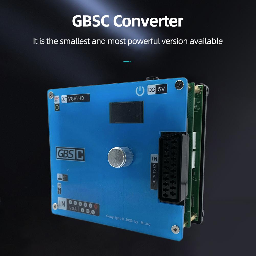 GBS Control Video Game Signal Converter LCD Screen VGA/SCART To VGA/HDMI-Compatible Scan Converter Supports for PlayStation2 Con
