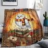 1 Stück Flanelldecke mit Cartoon-Druck, Hohe Qualität, Bequem für alle Jahreszeiten, Heimdekoration, Wärme und Komfort, Perfekt als Weihnachts- oder Geburtstagsgeschenk