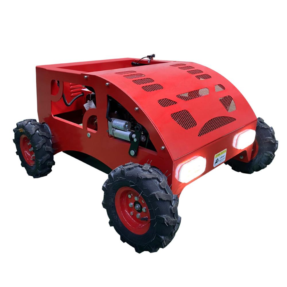 Fully Automatic Remote Control Crawler Lawn Mower and Weed Trimmer for Municipal Greening