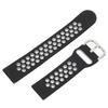 20mm Soft Silicone Watch Band Strap Wristband Replacement with Air Holes for Amazfit GTS 3Black Gray