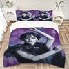 3pcs Elegant and Dynamic Wednesday Quilt Cover Set (1 Quilt Cover + 2 Pillowcases Without Pillow Core), High-Definition Printing for Home and Dor