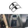 For Toyota bZ4X 2022 2023 Carbon Fiber 2PC Front Side Air Outlet Vent Cover Trim
