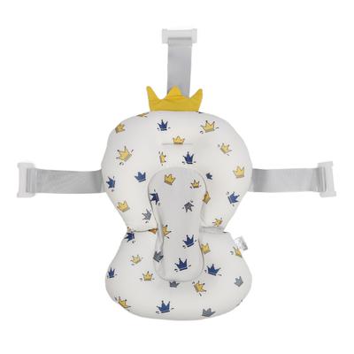 Almofada para banheira de bebê, portátil, flutuante, antiderrapante, confortável, respirável, almofada de banho infantil para
