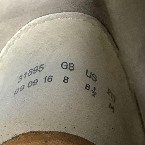 Clarks Originals Suede Leather Desert Boots Beige Size 8.5M 26.5 Crepe Sole(USED)