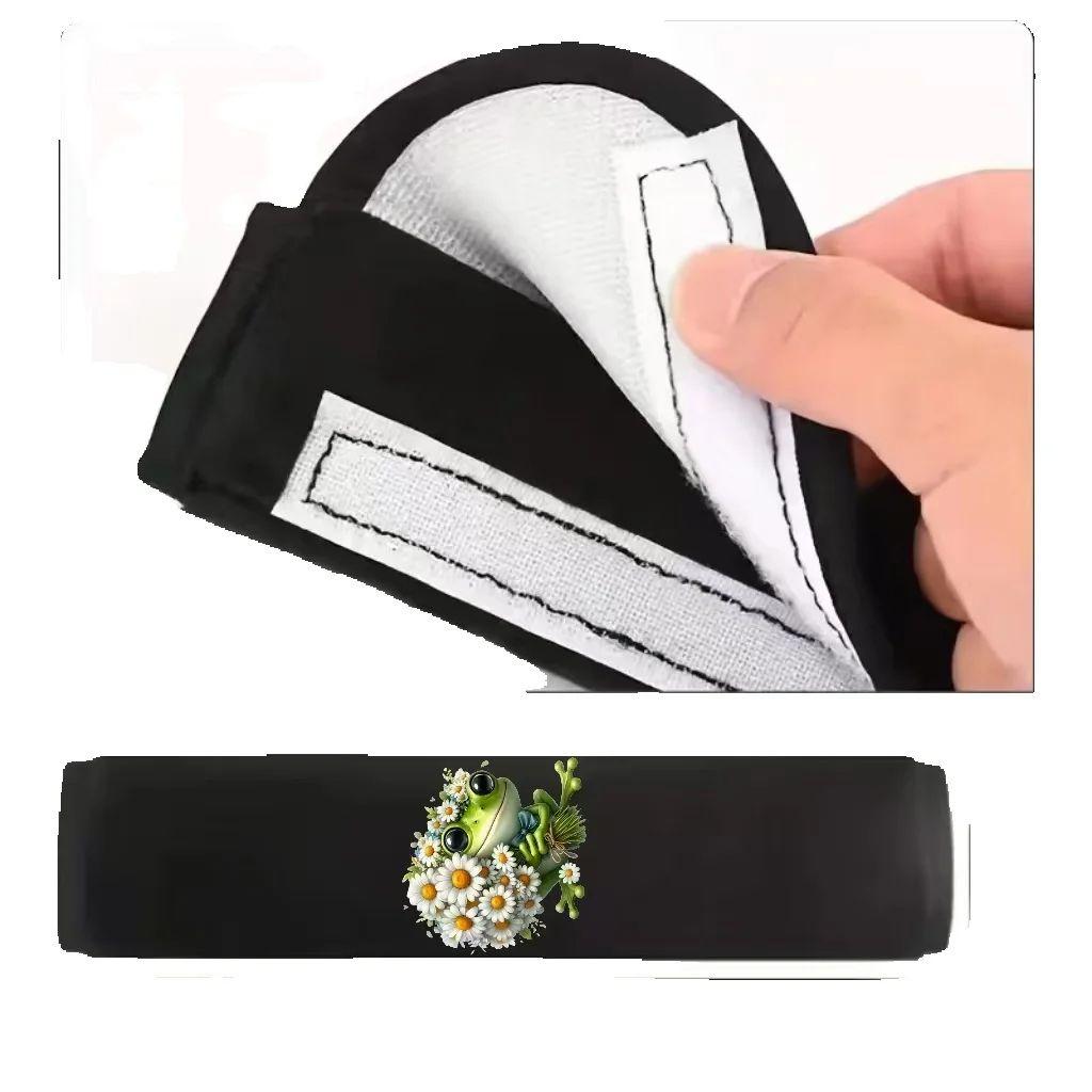 2PCS Car Seat Belt Shoulder Protector with Daisy Frog Pattern Car Seat Belt Protective Cover Soft and Comfortable for Car Use