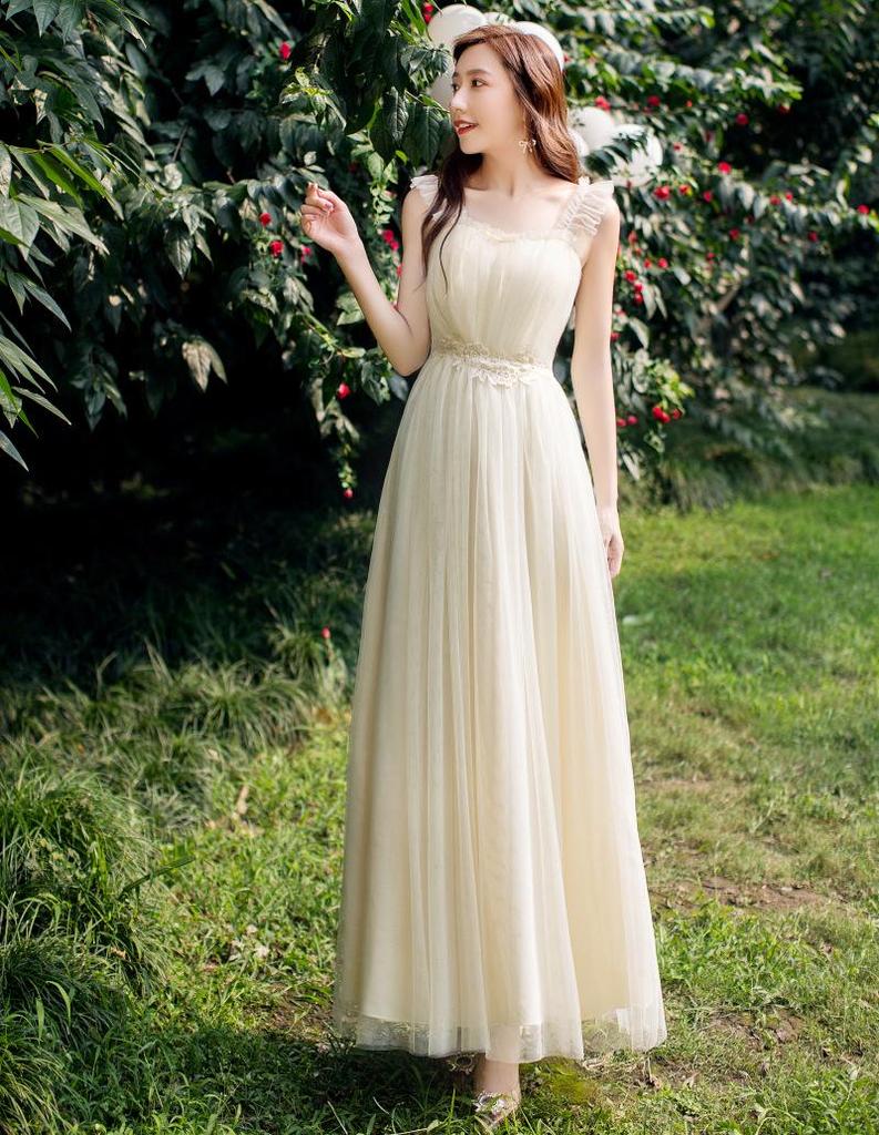 2025 Elegant Long Bridesmaid & Evening Dress for Women