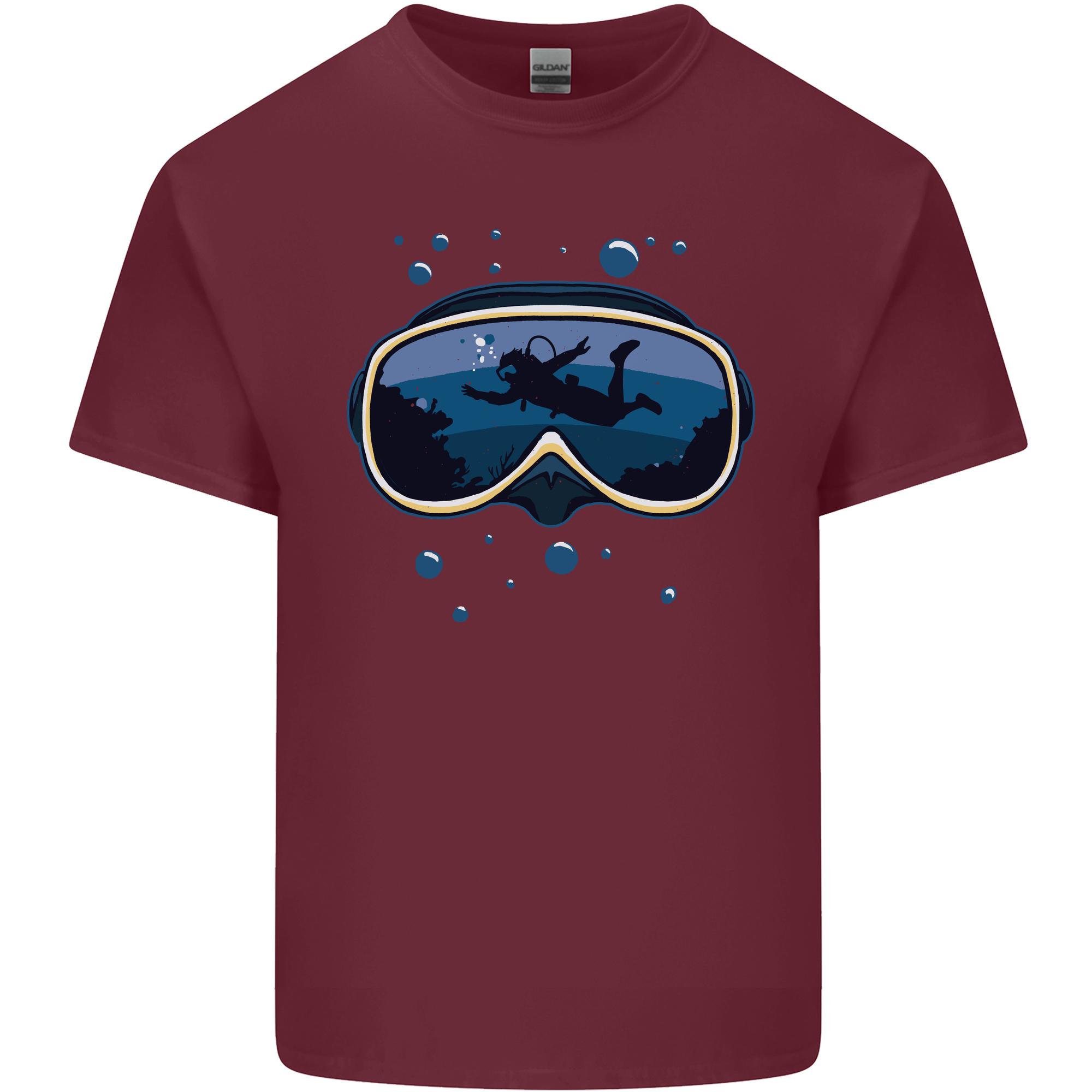 Scuba Diving Mask Diver Unisexs Light Cotton TShirt S