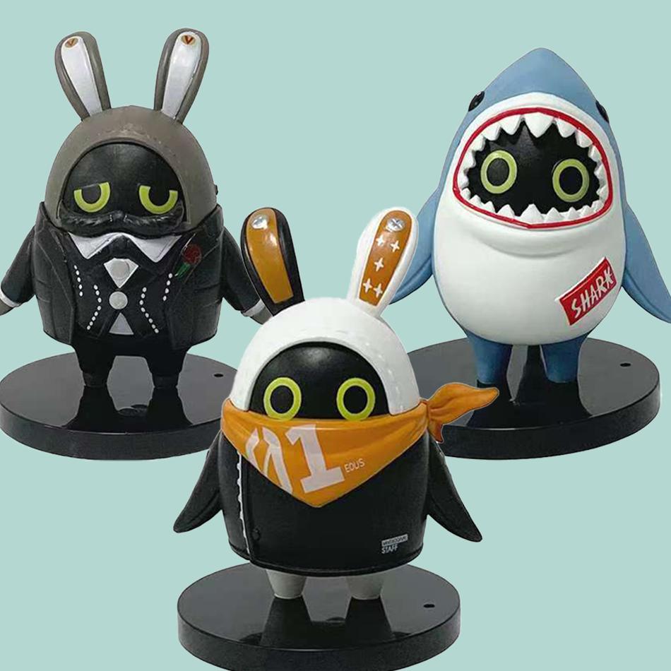 New  Game Zenless Zone Zero Figure Bangboo EOUS Sharkboo Amillion Cute Cartoon Accessories PVC Soft Rubber 3D Figurine Gifts