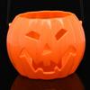 Halloween Pumpkin Bucket Light Sound Decorative Glow Bottom Ghost Call Portable Handheld Lantern for Party
