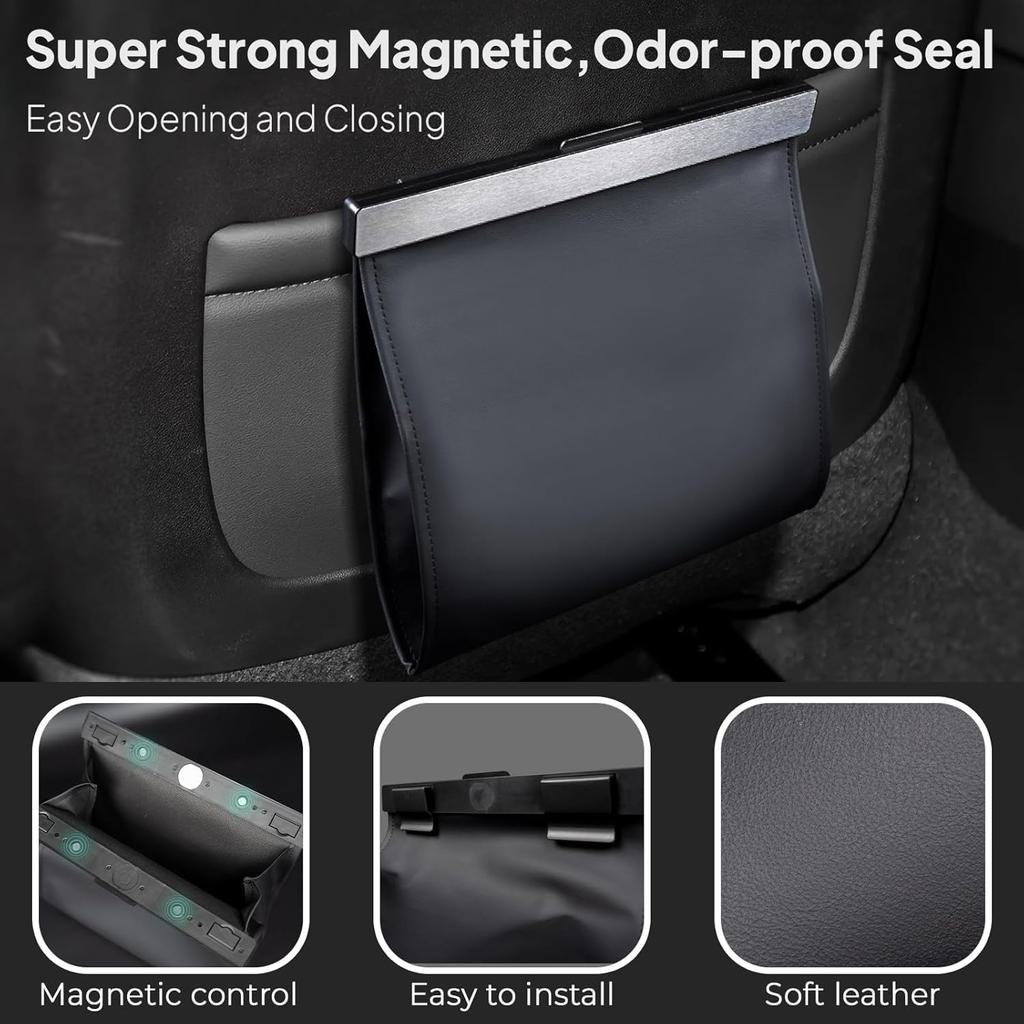 COZILO Smart LED Car Trash Can - Leak-Proof Car Garbage Can Bin And Storage Bag For The Back/Front/Console Of Any Cars,Sedans, SUVs & Trucks