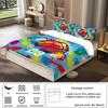3-piece set, colorful basketball pattern printed duvet set, queen, king, double bed, party  funny and creative bedding set