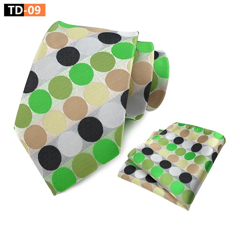 Suit Polka Dot Polka Dot Elegant Atmospheric Suit Tie Pocket Towel Suit