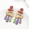 Trendy Irregular Pattern Ear Studs Decoration for Trendy Women Seek Personalize Styles and Artistic Addition Daily Use