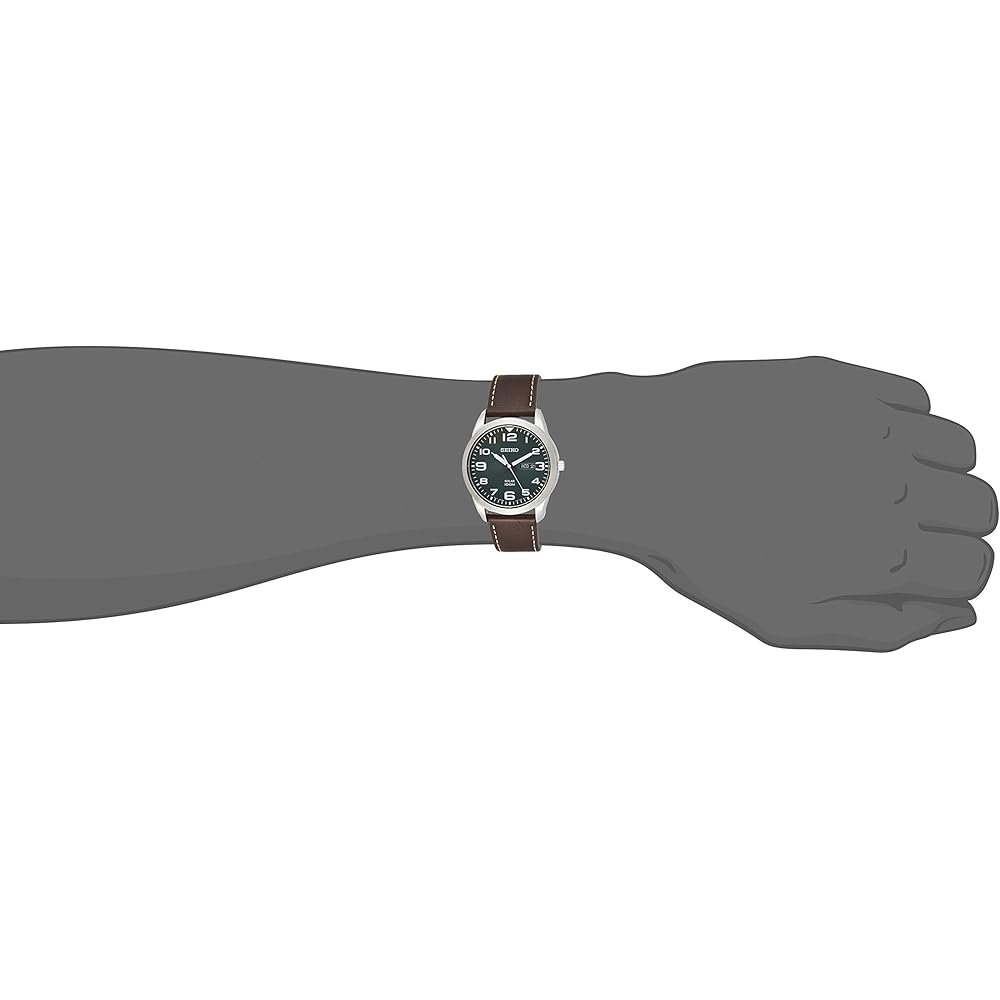 Seiko SNE473P1 Solar Quartz Men's Watch Overseas Model Stainless Steel 40mm
