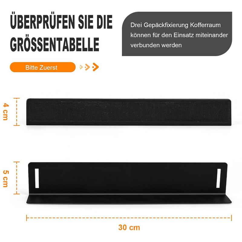 Car Trunk Cargo Divider Metal Luggage Fixation Trunk Organizer Non-Slip Cargo Containment System Stopper Blocks For Suv Auto