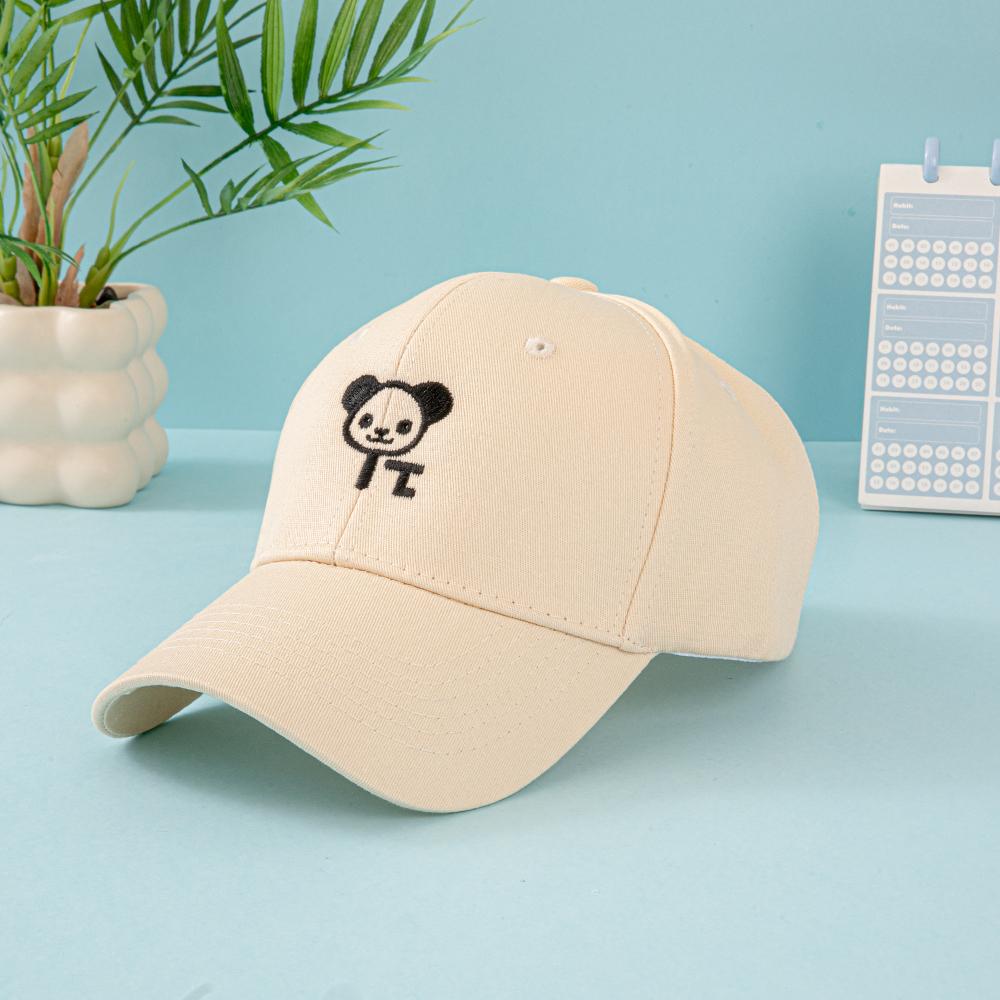 

Kawaii Panda Embroidered Baseball Cap - Unisex Adjustable Cotton Hat For Street Style & Daily Look Adjustable