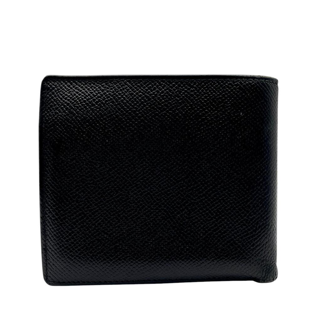Used BVLGARI Bifold WalletBifold Wallet black leather unisex