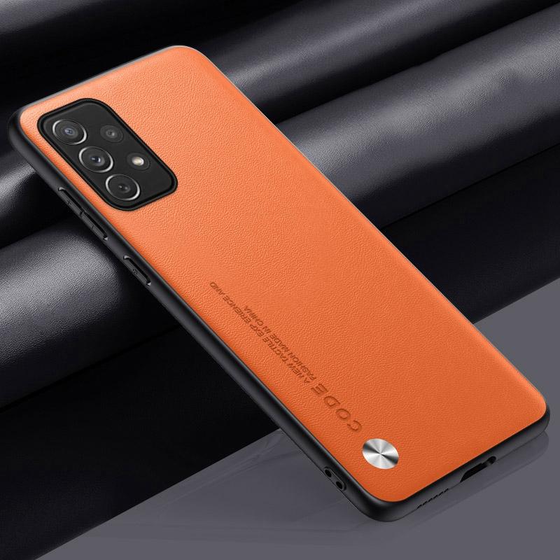 Luxury PU Leather Case For Samsung Galaxy A32 A52 A52S A72 4G M52 5G Back Cover Matte Silicone Full Protection Phone Case Coque