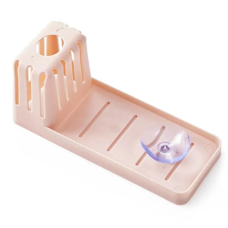 1 Pcs Kitchen Accessories Sink Shelf Suction Cup Sponge Drain Rack Multifunction Storage Racks Home Or