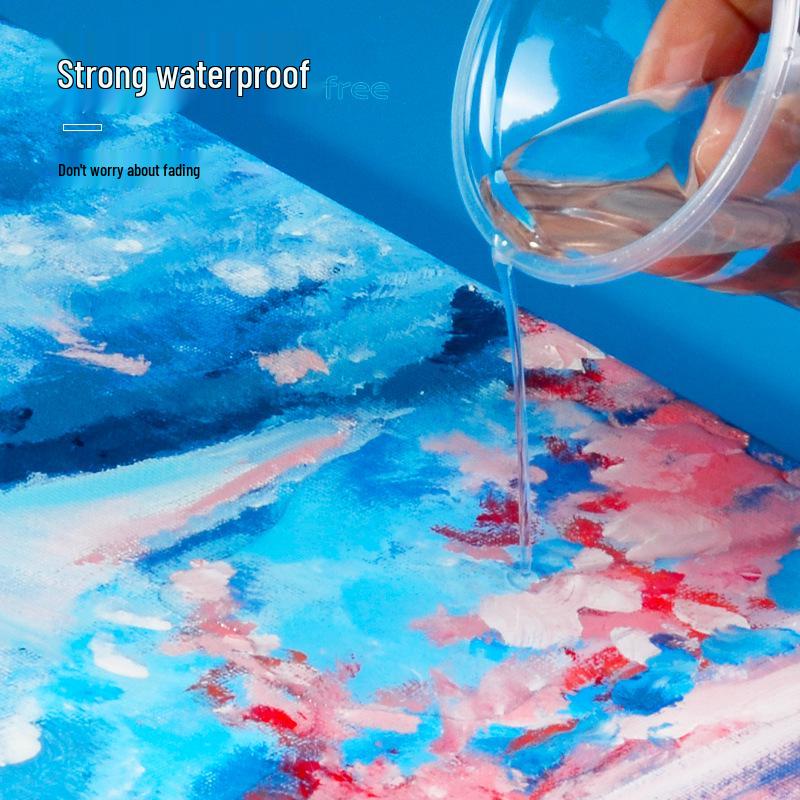 24-Color Acrylic Paint Set: Waterproof, 300ml Cans for Wall, Clothing & Shoes DIY Projects