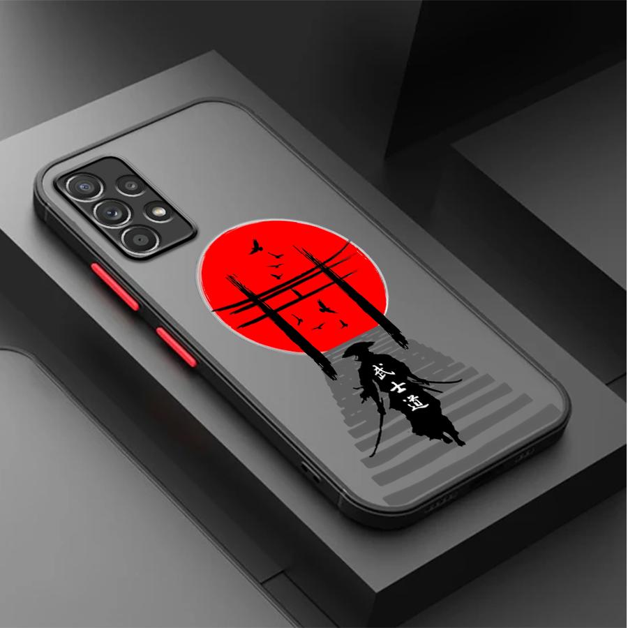 Japanese Samurai Phone Cover Case for Samsung Galaxy A35 A17 A52 A54 A53 A52S A72 A34 A36 A16 A15 A14 A23 A56 A55 A73 A33