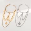 Pearl Upper Arm Bangles Adjustable Open Cuff Bracelet Fashion Tassel Arm Chain  Party