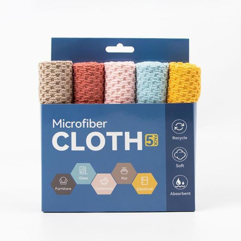 Household Corn Grain Scrubbing Cloth Cleaning Towel Multi-Functional Thickened Kitchen Absorbent Cleaning Dishcloth