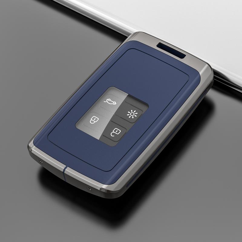 Pouzdro na klíček ze slitiny zinku na auto pro Renault Captur Megane Talisman Espace Clio Zoe Koleos Scenic 4 Arkana Dacia Sandero