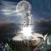 Multifunctional Solar Lantern & Fan: Camping, Emergency, Outdoor Lighting