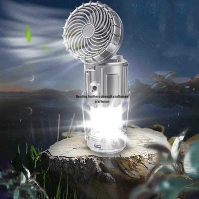 Multifunctional Solar Lantern & Fan: Camping, Emergency, Outdoor Lighting