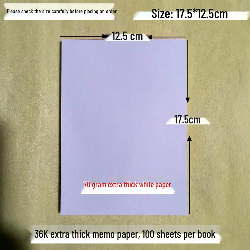 Super Value Thick Note Paper Notebook - 110 Blank Sheets