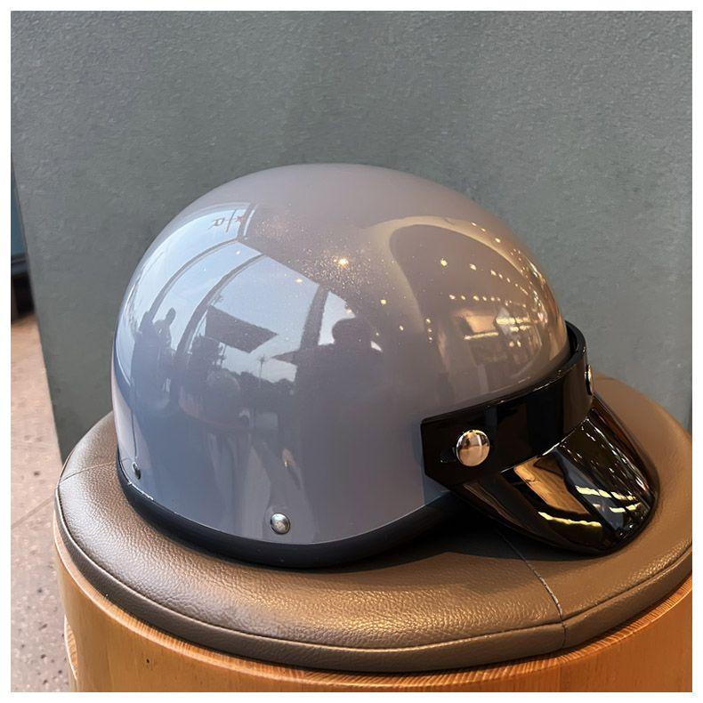 Retro Half Helmet Lightweight Summer Electric Vehicle Helmet Hard Hat Unisex