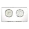 NARUMI Glassworks Breeze Clear Thermo Clock, 9.5cm Tall, GW1000-11058