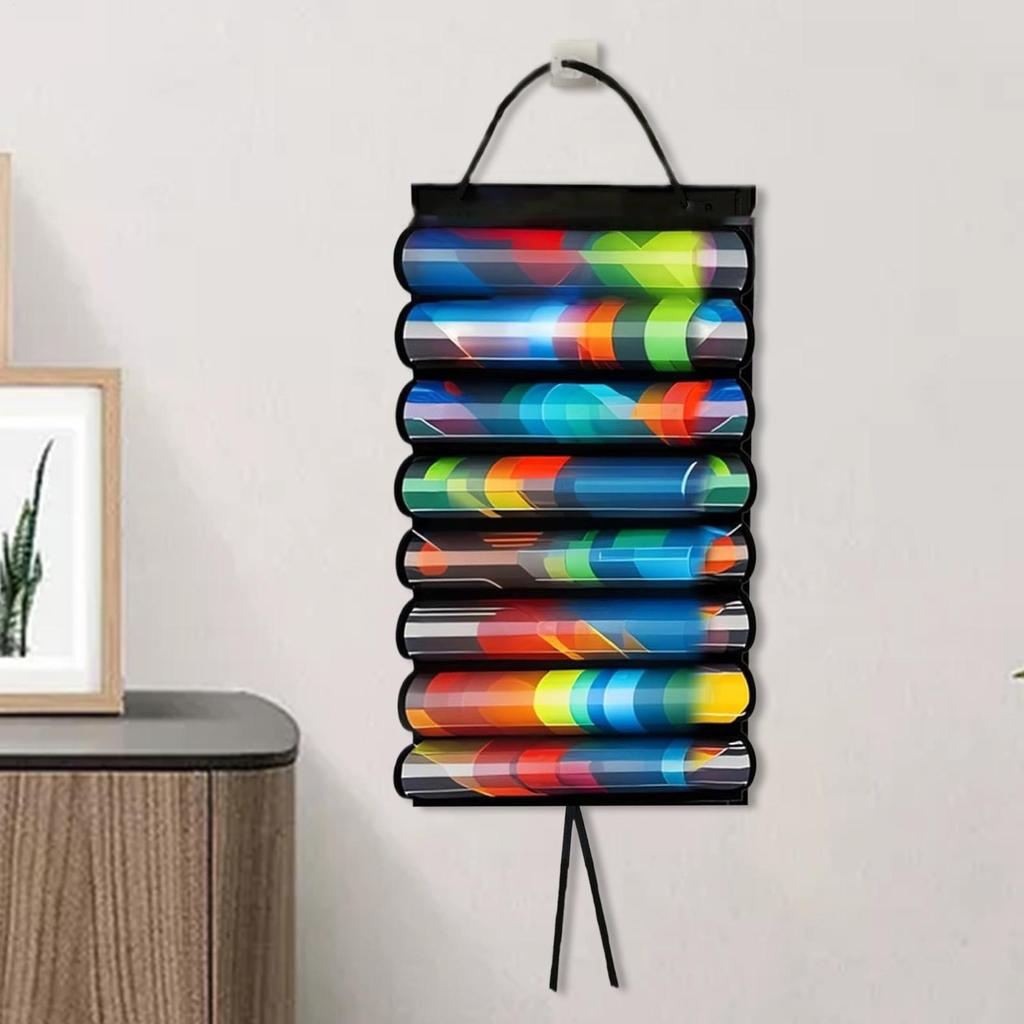 Card Game Mat Holder 8-Mat Holder For Card Game Playing Space-Saving Wall Mount Container With Hook Game Mat Tube Storage Bag