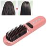 Hair Straightener Brush Cordless 9 Gears Negative Ion Hair Straightening Comb Portable Rechargeable 