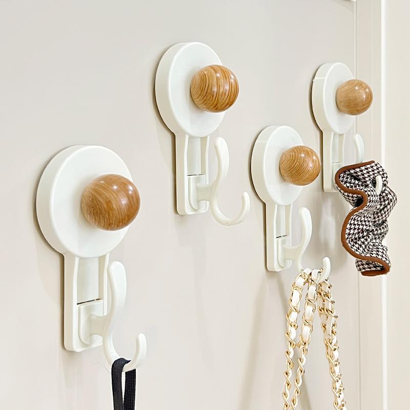 No-drill Suction Cup Hook  Adhesive Hook for Kitchen and Door, Harmless Wall Hook for Towels and Bags