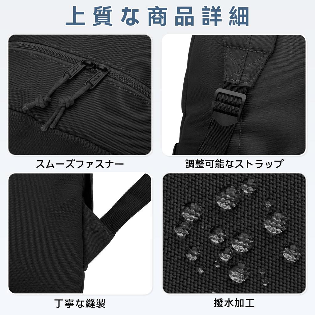 VASCHY Backpack for Large Perfect for and Outdoor High School Students and Black School, Lightweight, Capacity, Stylish, Waterproof, Commuting,