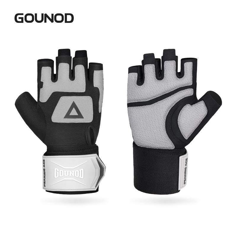 1 Pair Breathable Cycling Gloves Workout Gym Gloves for Men Women Weight Lifting Fingerless Gloves Training Exercise Fitness M