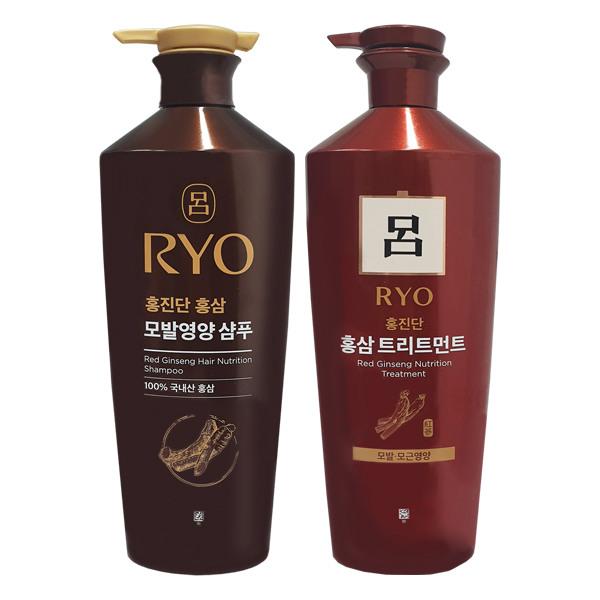 RYO Hongjindan Red Ginseng Hair Nourishing Shampoo 820ml + Treatment 820ml