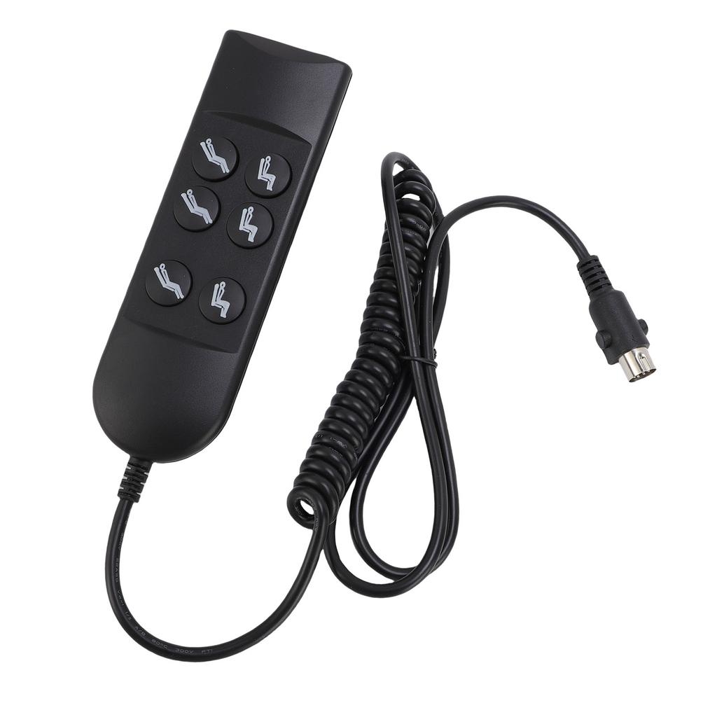 Lift Chair Controller 6 Keys Power Lift Sofa Chair Hand Control with 5 Pin Connector for 2 Motor Electric Recliner
