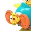 Suction Cup Rotation Toy Detachable Baby Cartoon Car Infant Rotary Top Sensory Toy for Bathing