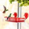 Window Hummingbird Feeder Strong Suction Cup Hummingbird Feeder with 4 Feeding Ports Easy To Refill Clean Plastic Birds Feeder for Birds Watching