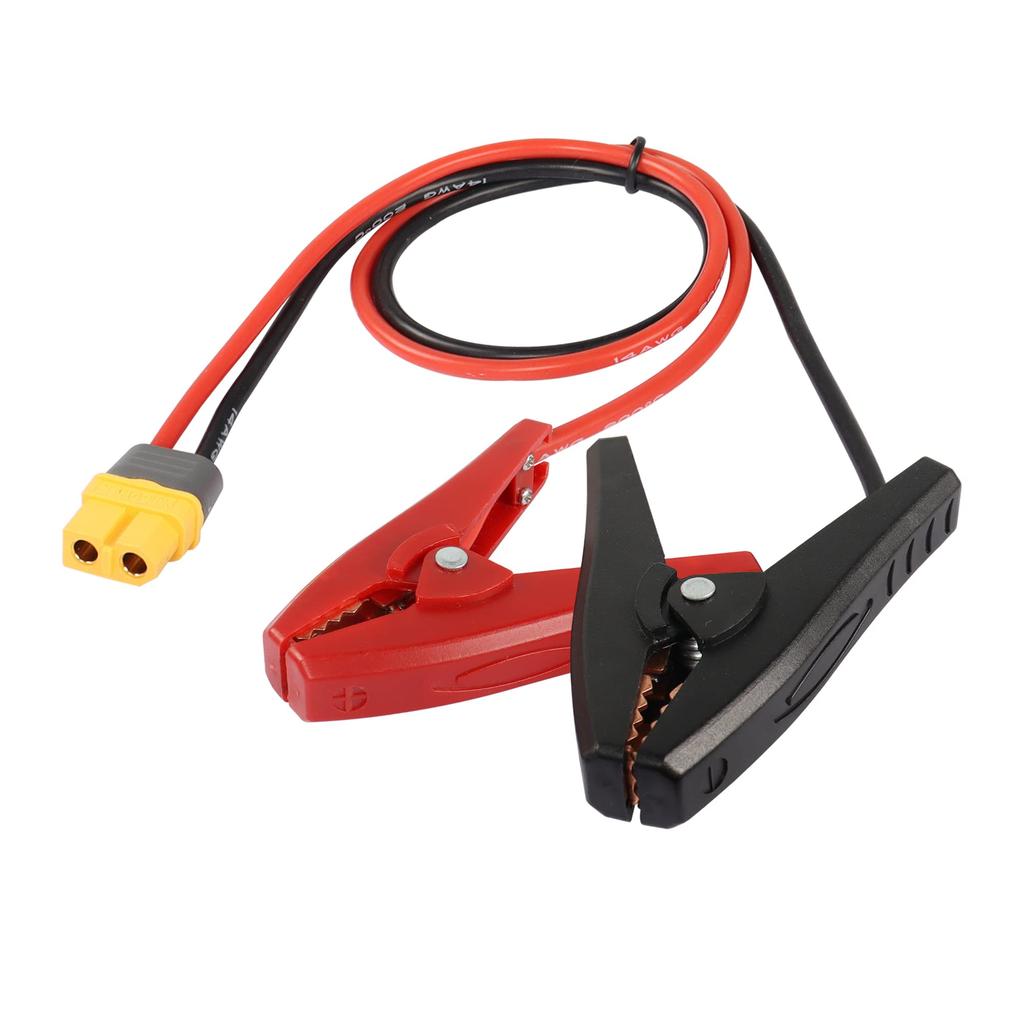 MEIRIYFA XT60 Female To Alligator Clip Cable XT60 Connector Cable with Clip Clamp for Power Station - 53cm