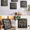 Enamel Pin Display Frame, 11x11 Shadow Box for Wall and Tabletop Display, Pin Collection Display, Pin Holder, Black