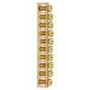 10pcs 10Hole Electrical Distribution Wire Screw Terminal Brass Ground Neutral Bar